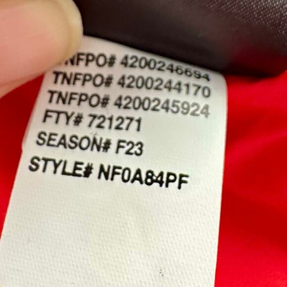 North Face TNF Dreamer Parkina 600 Down Winter Jacket Coat Red New sz medium - Picture 14 of 16